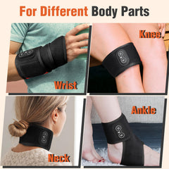 MOAJAZA heating pad used during work to ease wrist tension.