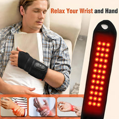 MOAJAZA wrist massager wrap with flexible strap for a comfortable fit.