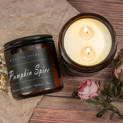 MOASITN natural cotton wicks ensure clean burn and steady fragrance release