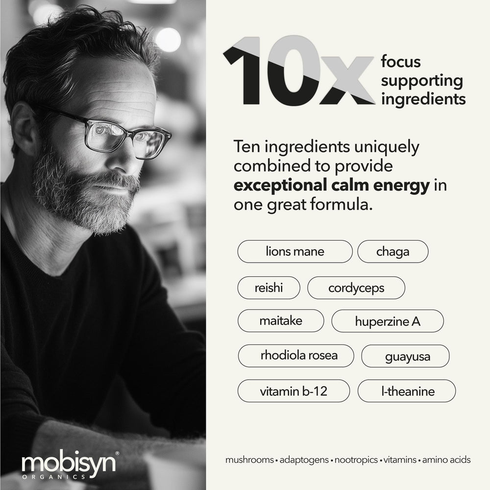 Mobisyn guayusa-amatea max ingredient close-up highlighting caffeine without jitters