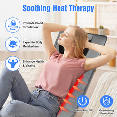 Moclever detachable-neck-pillow offers rotating nodes for neck and shoulder kneading.