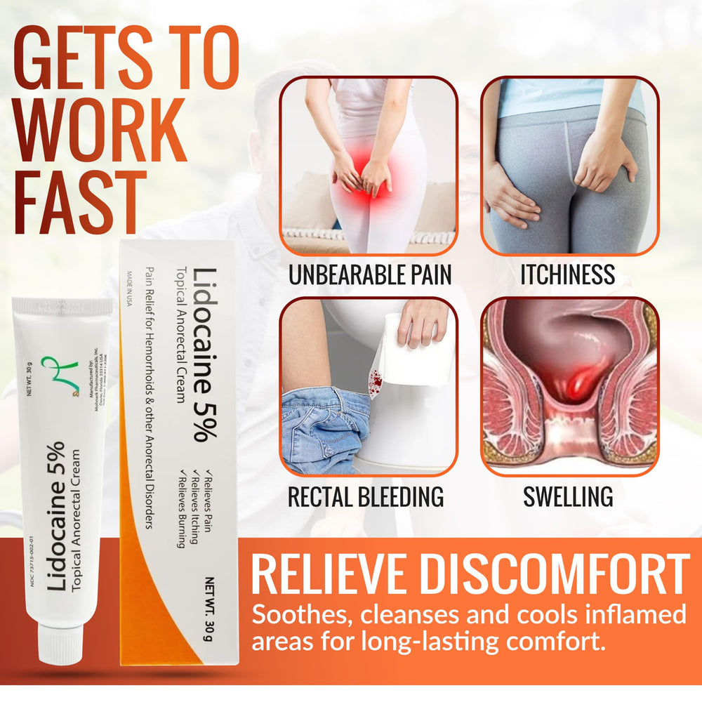 MOHNARK hemorrhoid cream in use on skin suggesting discreet treatment