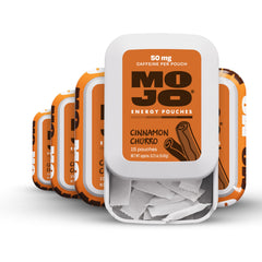 MOJO Energy Pouches Cinnamon Churro box front for on-the-go energy