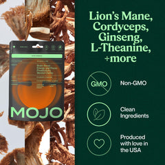 Mojo Focus Gummies with Ginger Root for refreshed alertness.