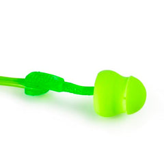 Glide Moldex corded foam earplugs with secure cord.