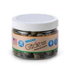 Moldex Glide camo earplugs in a jar for easy storage on job sites.