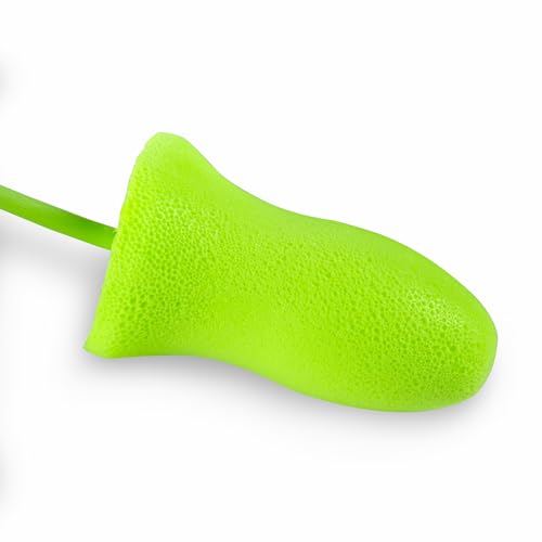 Moldex Meteors bright green earplugs help quick identification and quality assurance in busy environments.