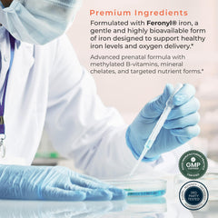 Molecular Fertility Peak Prenatal digestive-friendly capsule showing probiotic and gut support