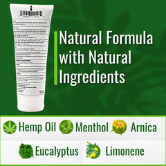 Moline You cream back-application shown for soothing back and hip tension.