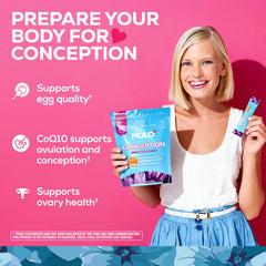 MOLO Conception packaging with spoon and measure for convenient, pre-measured servings