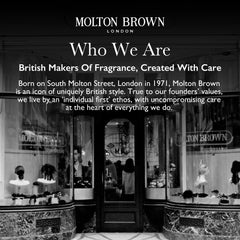 Molton Brown packaging showcases luxury presentation for gifting.