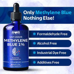MOM NUTRIX 1% label detail highlights USP grade and third-party testing.