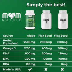 MOM NUTRIX organic non-GMO seal on label