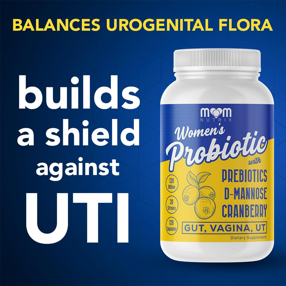 Cranberry and D-mannose blend highlight for urinary tract comfort.