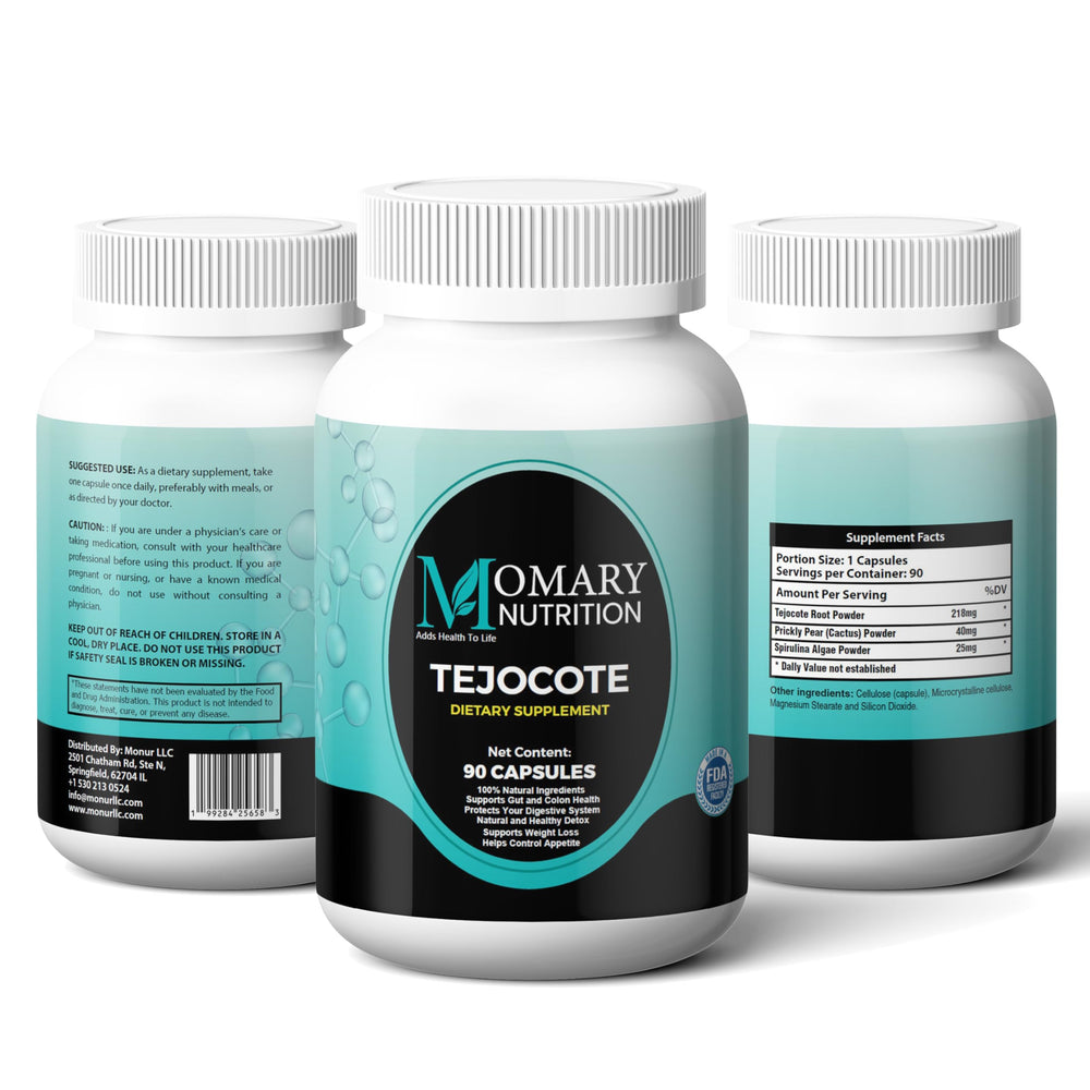 MOMARY NUTRITION Nopal Prickly Pear capsules container emphasizes digestive balance and fiber.