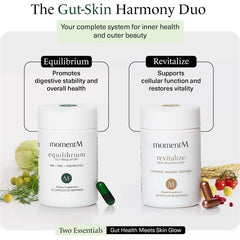 MomentM Equilibrium delayed-release capsule design for stomach-safe delivery.