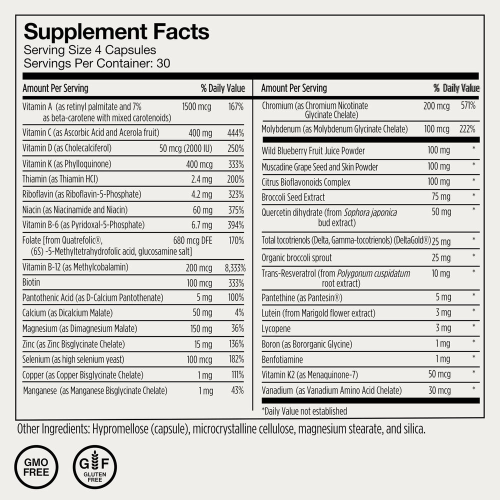Momentous Essential Multivitamin athlete wellness scene with active individual.