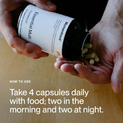 Momentous Essential Multivitamin NSF sport badge signals rigorous quality standards.