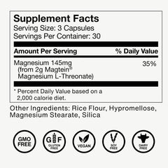 Momentous Magtein NSF-certified label indicating sport-friendly quality.