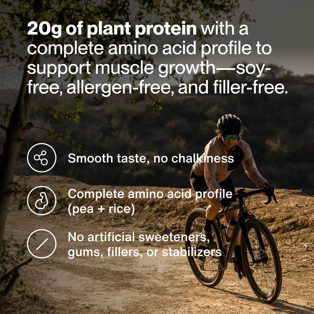 Momentous Vegan Protein Powder Cappuccino scoop for quick shakes