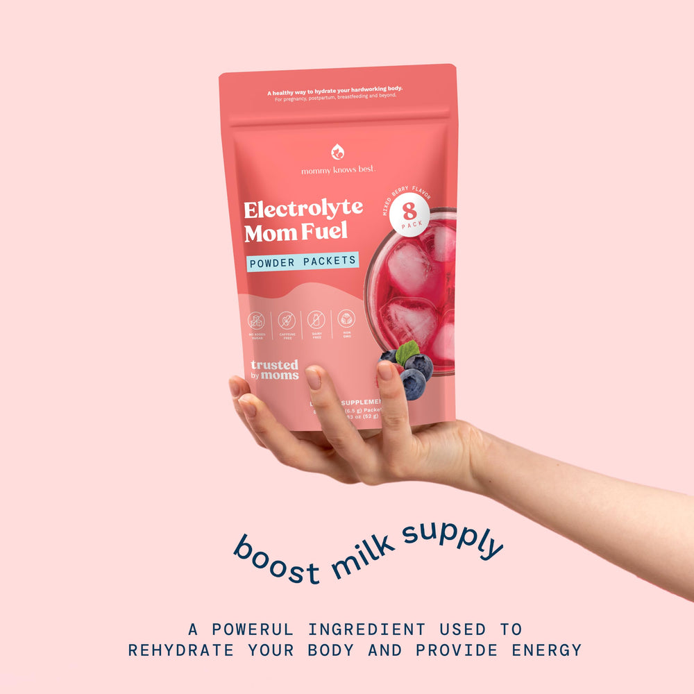 Mommy Knows Best Mom Fuel plant-based minerals and electrolytes ready to mix.