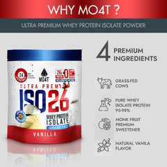 MOMOF4TRANSFORM ISO26 scoop ready to mix into shakes for easy protein.
