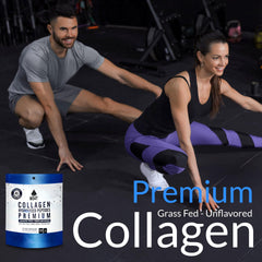 MOMOF4TRANSFORM MO4T collagen powder from grass-fed origin on label.