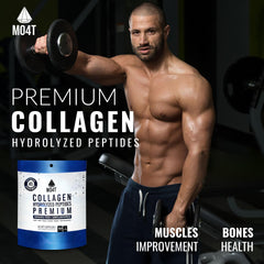 MOMOF4TRANSFORM MO4T unflavored collagen powder emphasizes clean ingredients.