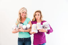 Momsanity protein ingredients highlight plant protein and collagen for joints and skin.