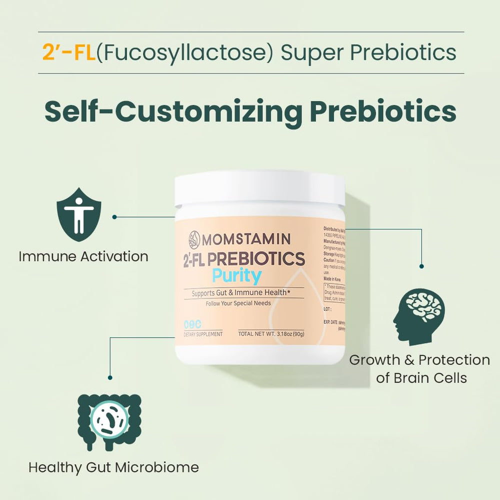 MOMSTAMIN Purity powder mixed into a smoothie for gut-friendly daily habit