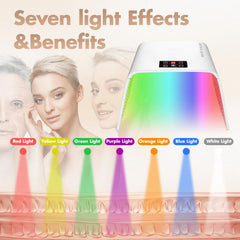 Monhallnow LED face mask with wide coverage for uniform illumination