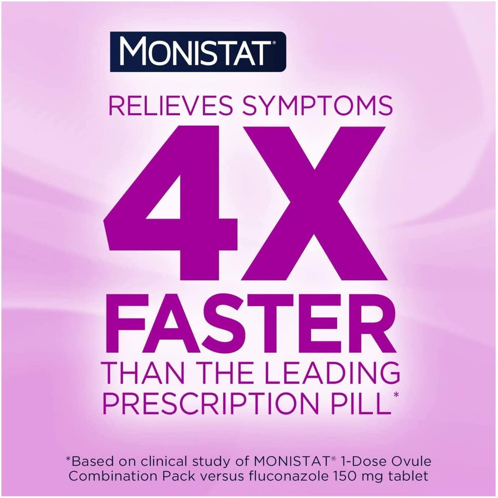 Monistat 7 outer box packaging highlighting seven-day regimen