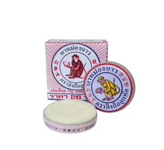 MONKEY HOLDING PEACH Balm 8g tube close-up for quick relief