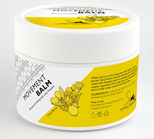 Monkey Movement Anti-Chafe Cream tube ready for trail use and chafing prevention.