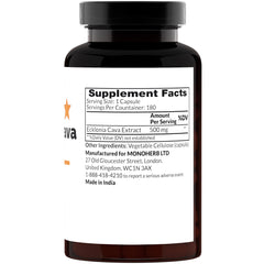 MONOHERB Ecklonia Cava capsules offer convenient 500 mg servings for daily use