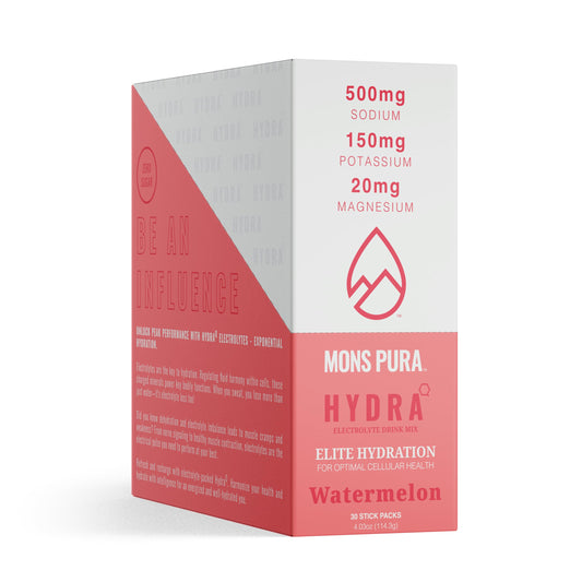 Mons Pura Hydra Watermelon bottle for on-the-go hydration