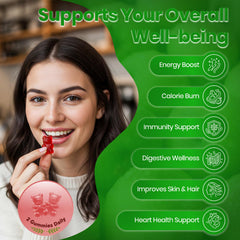 Delicious natural apple flavor in Montue Newellme gummies with no aftertaste