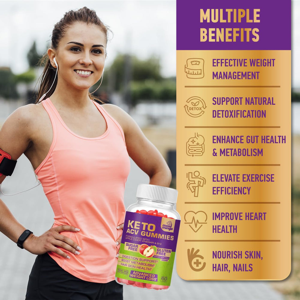 Mood Mingle Keto ACV Gummies pour demonstrates easy daily dose for cravings control.