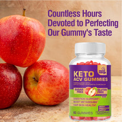 Mood Mingle Keto ACV Gummies texture close-up emphasizes chewy, palatable flavor.