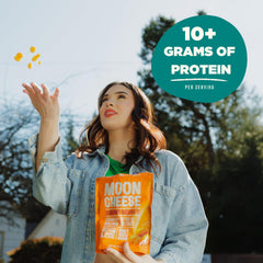Moon Cheese gluten-free snack is convenient and safe for gluten-free diets.