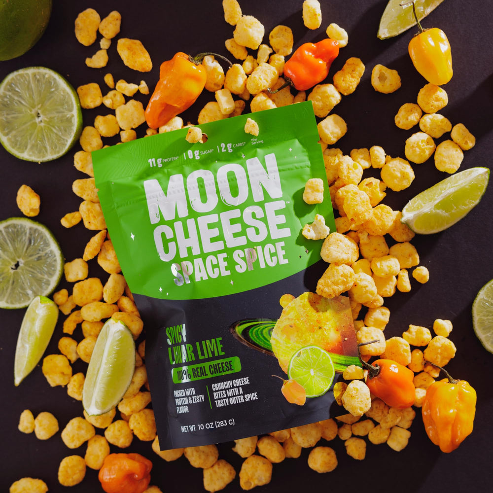Moon Cheese Space Spice served on a snack board for busy days