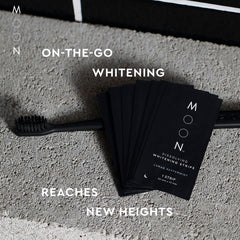 MOON dissolving strips travel size, convenient on-the-go whitening