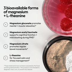 Moon Juice Magnesi-Om powder stirred into water for a calm sip