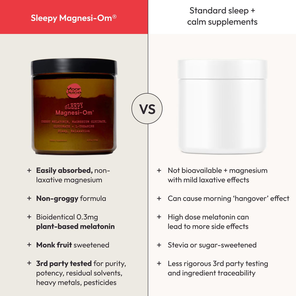 Moon Juice Sleepy Magnesi-Om low-dose melatonin label.