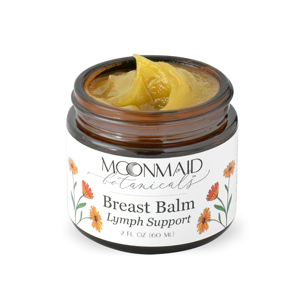 MoonMaid Breast Balm ingredients poke root and calendula for balance