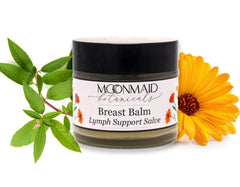 MoonMaid Breast Balm being applied during self-massage for relief