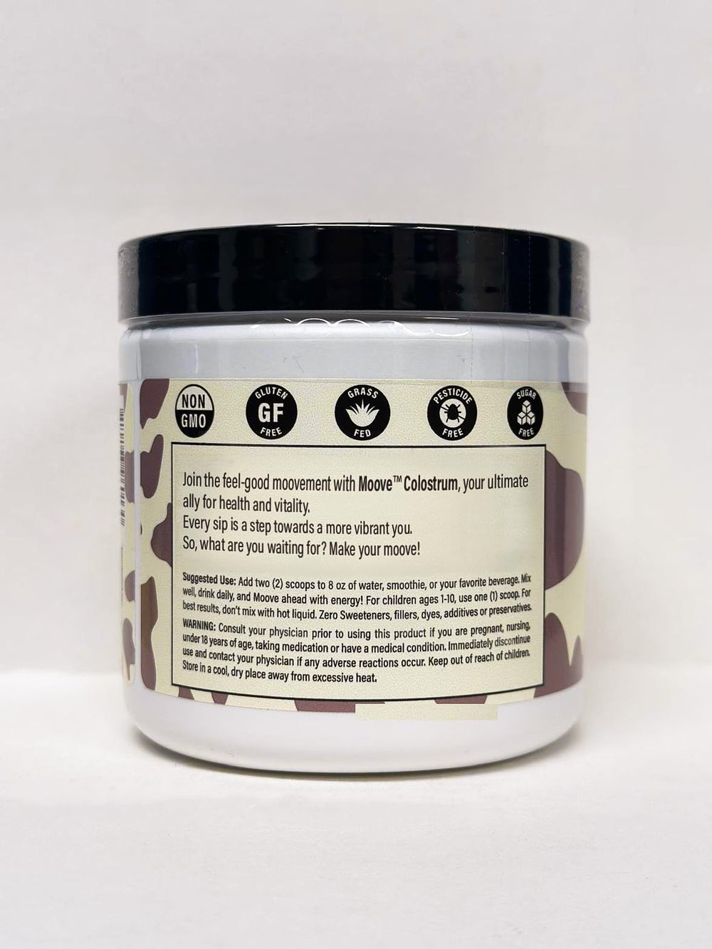 MOOVE vanilla flavor supports everyday wellness with natural protein features.