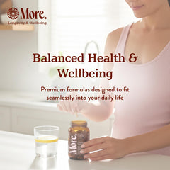 More. Liver Cleanse bottle label – clear, clean-label promise for long-term wellbeing.