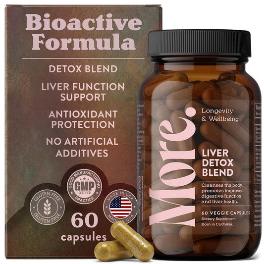 More. Liver Cleanse bottle – daily liver support with a clean, extract-based formula.