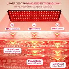 Morfone 3-in-1 panel delivers red and infrared wavelengths for full-body coverage.